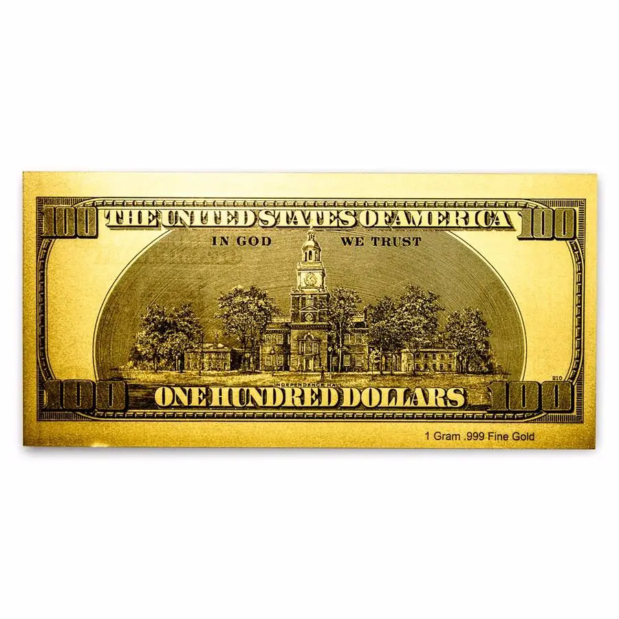 1 gram 24K .999 Pure Gold Note