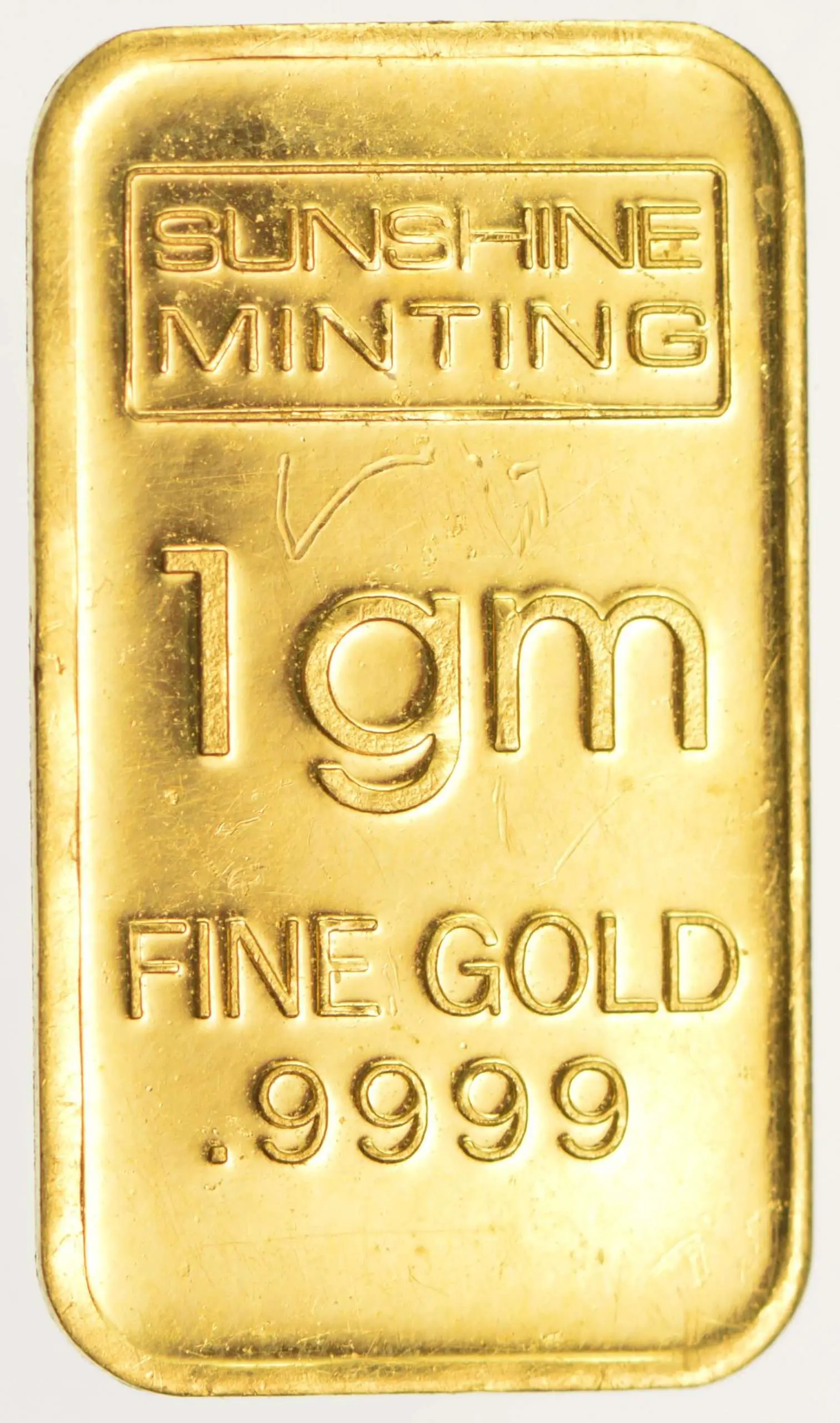 1 Gram Solid .9999 Fine Gold Bar