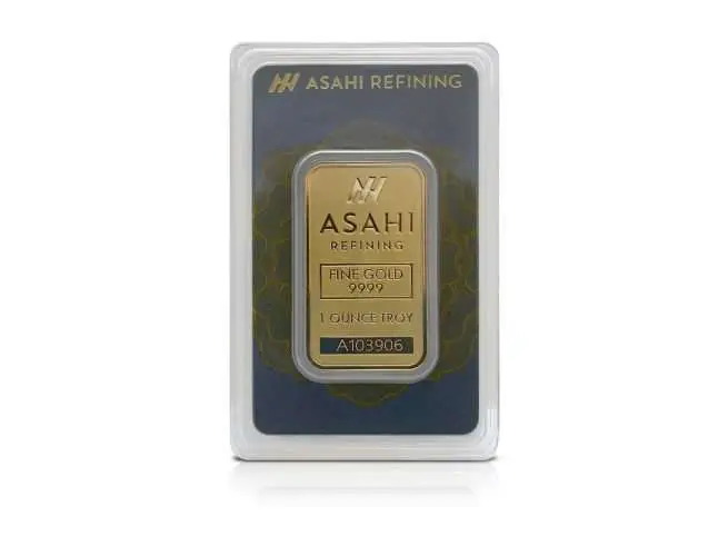 1 oz Gold Asahi Refining Bar 9999