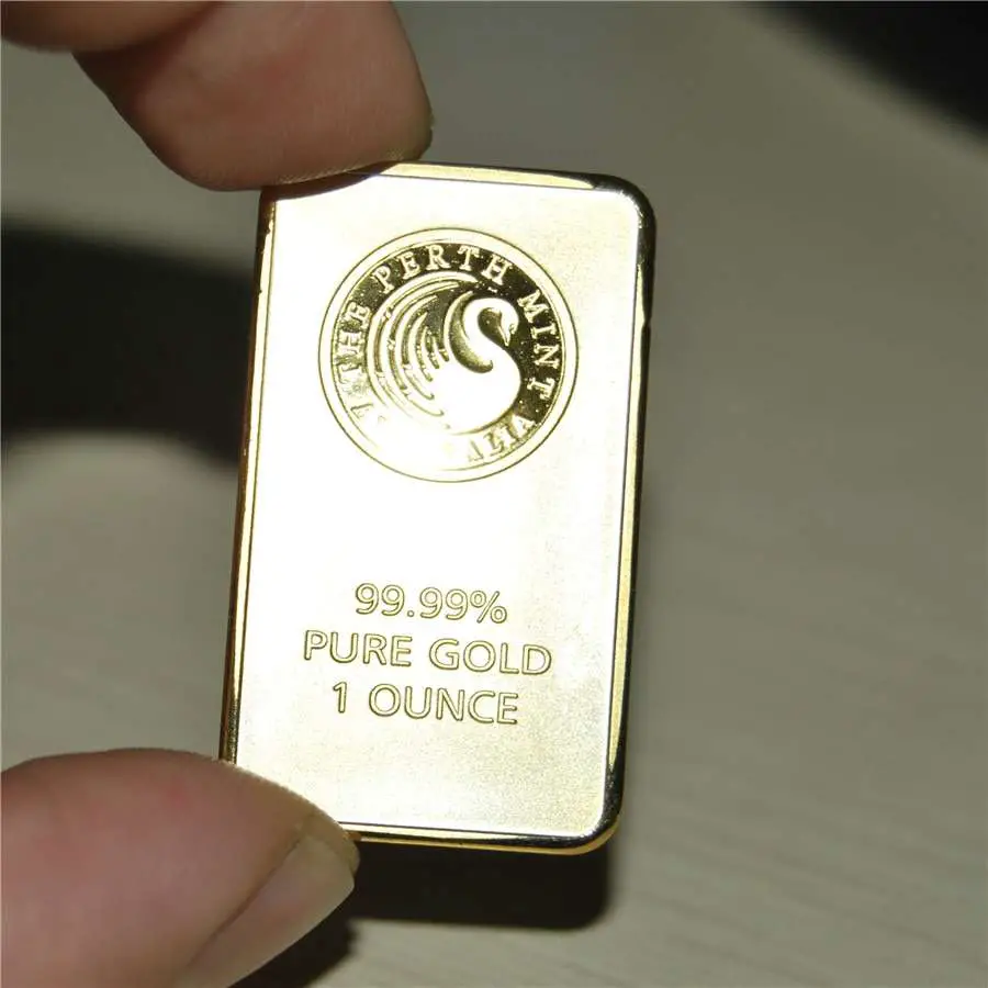 1 oz Gold Bar Perth Mint gold bullion bar,replica bar ( non magnetic ...
