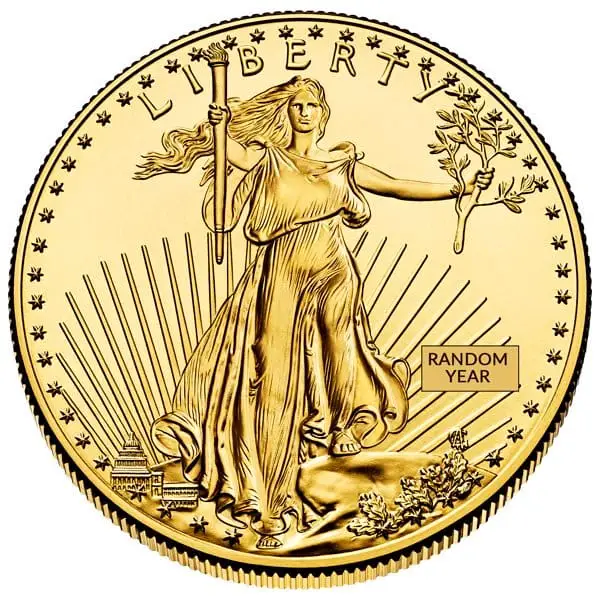 1 oz Gold coin, American Gold Eagle