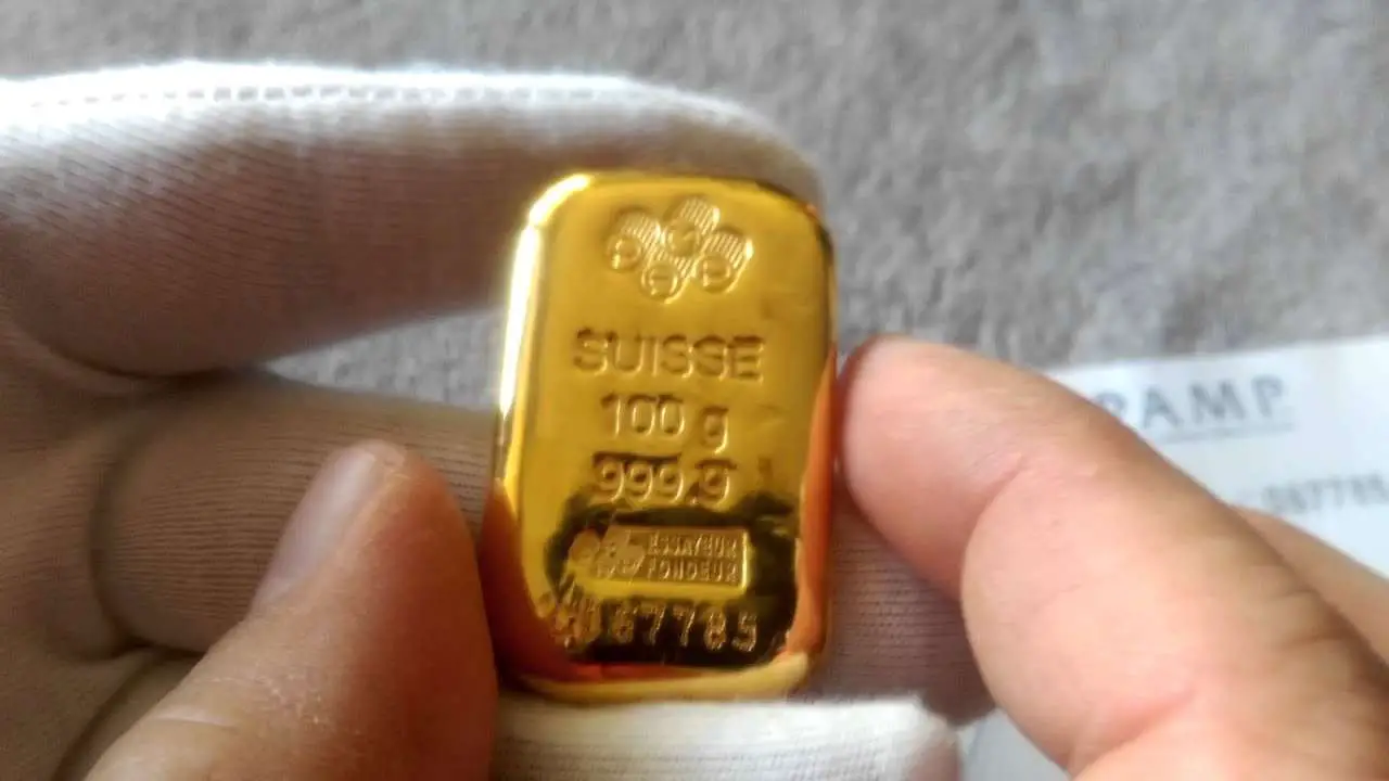 100 gram gold bar