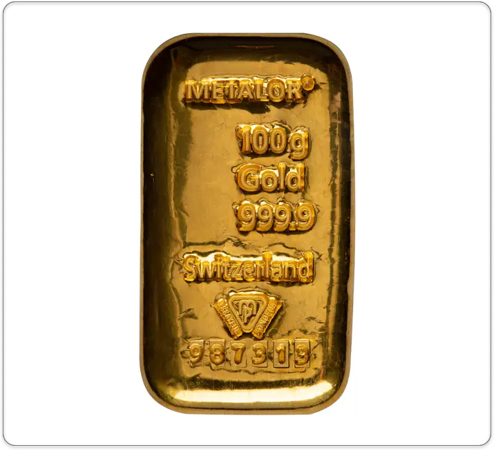 100gram Gold Bullion Bar