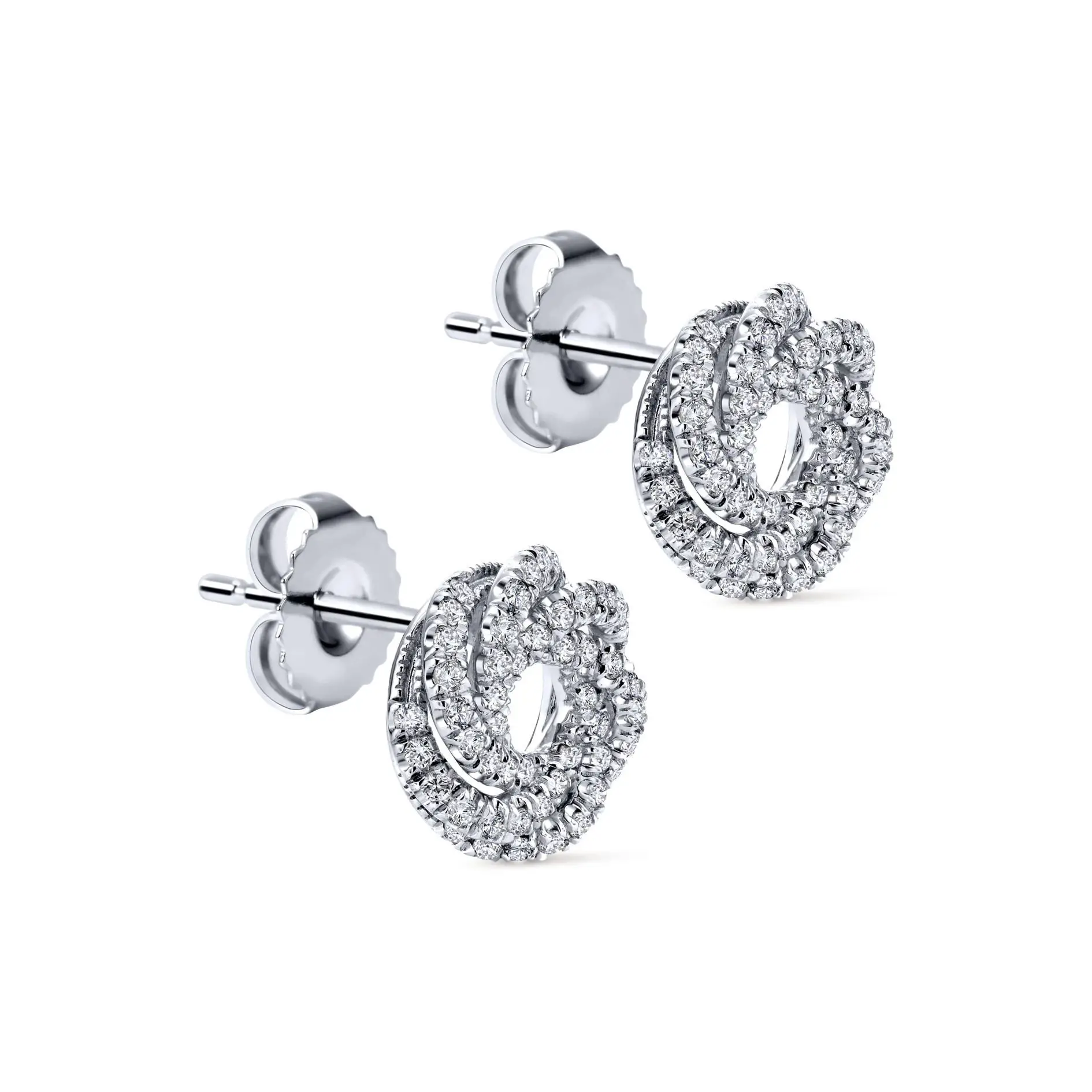 14k White Gold Gabriel &  Co. Diamond Stud Earrings
