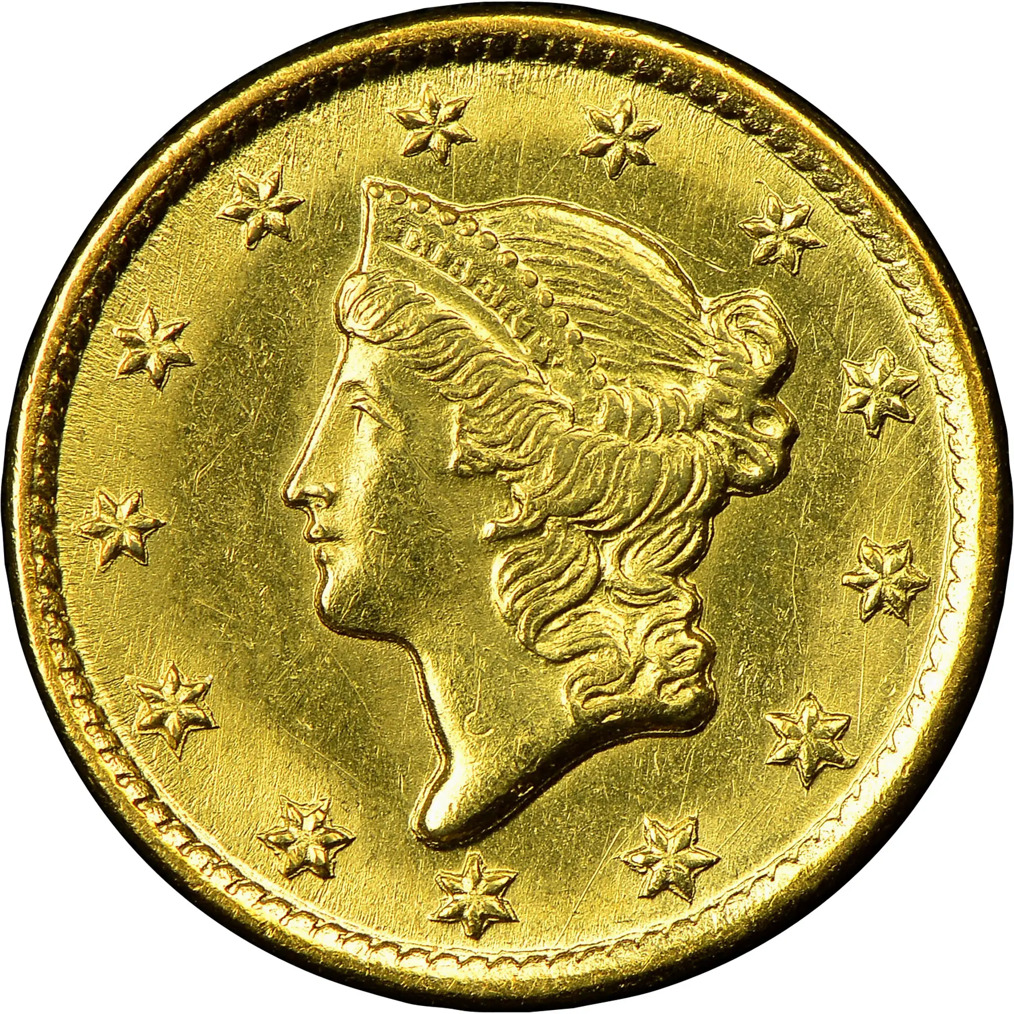 1851 C G$1 MS Gold Dollars