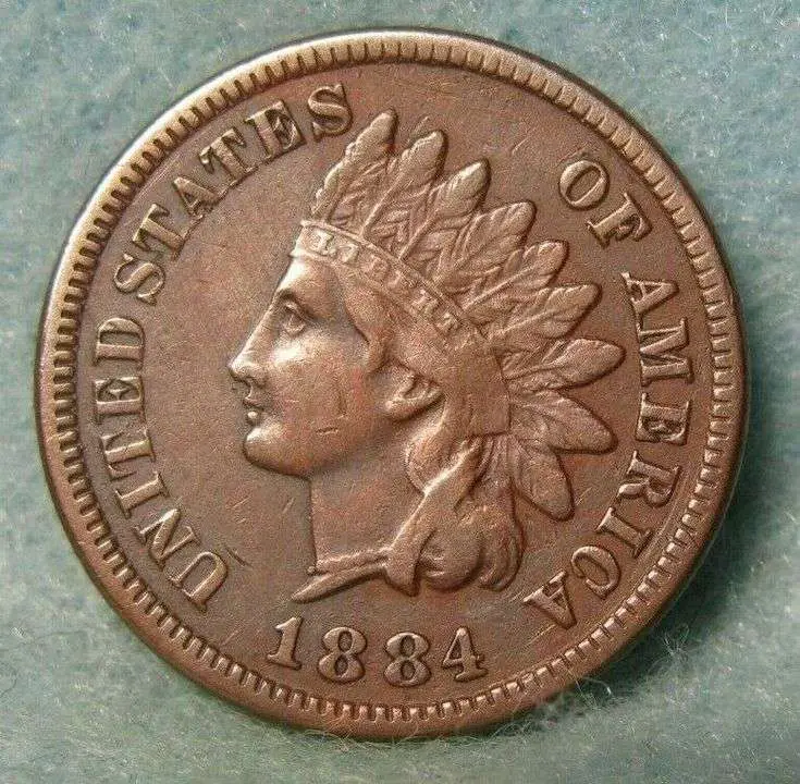 1884 Indian Head Penny SOLID VF * United States Coin ...