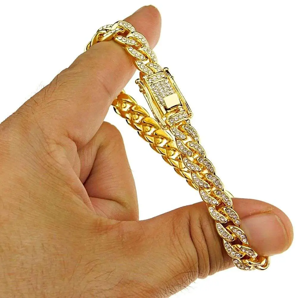 18K Gold Plated Bracelet 8mm x 8.5â?