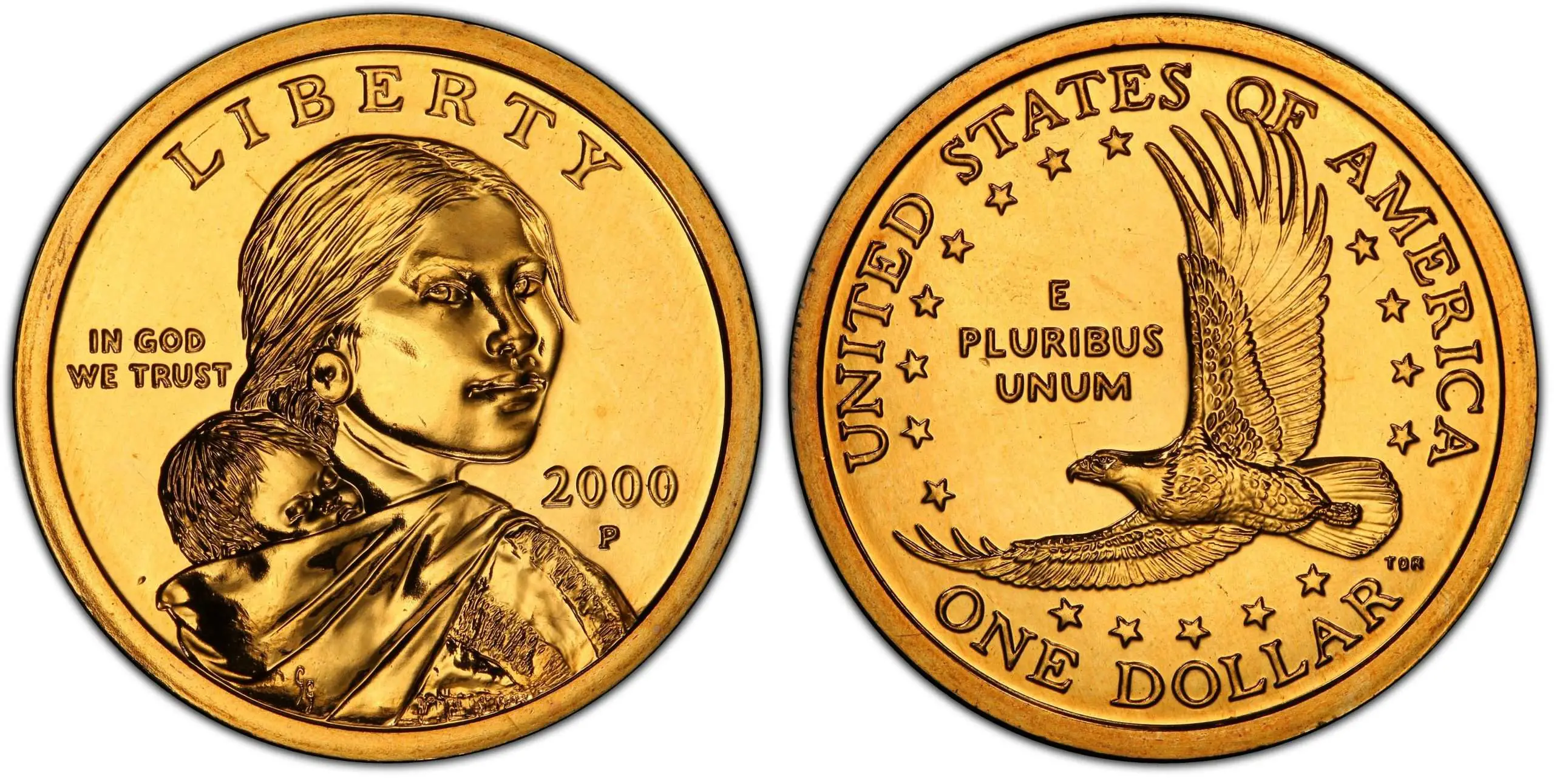 2000 Gold One Dollar Coin Sacagawea Value Goodacre