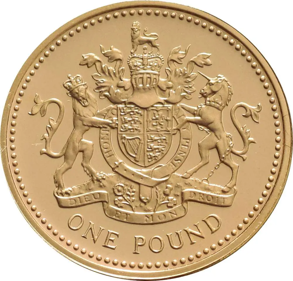 2008 Gold Proof £1 One Pound Coin Boxed