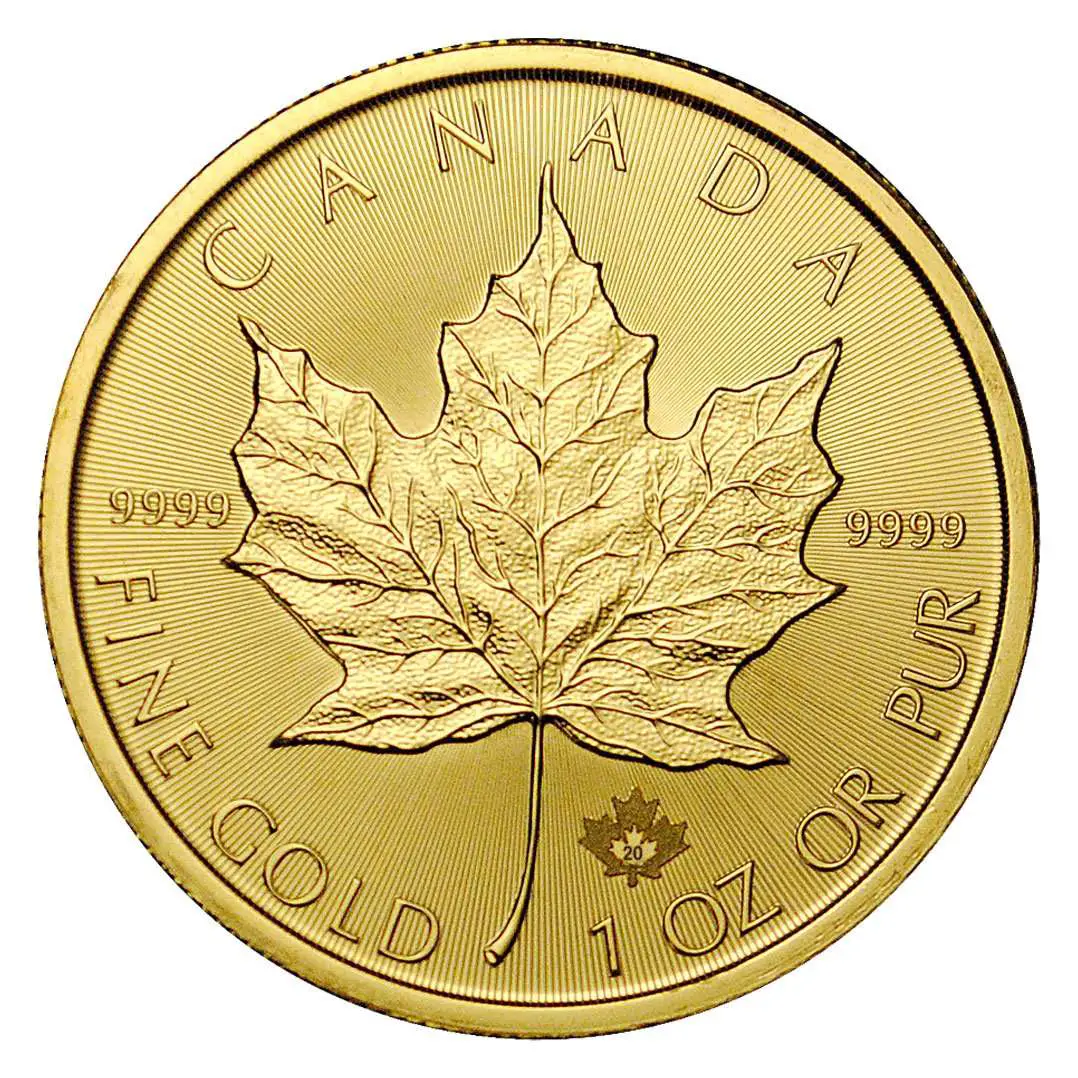 2020 Canada 1 oz Gold Maple Leaf $50 Coin GEM BU ...
