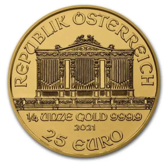2021 1/4 oz Gold Philharmonic Coin