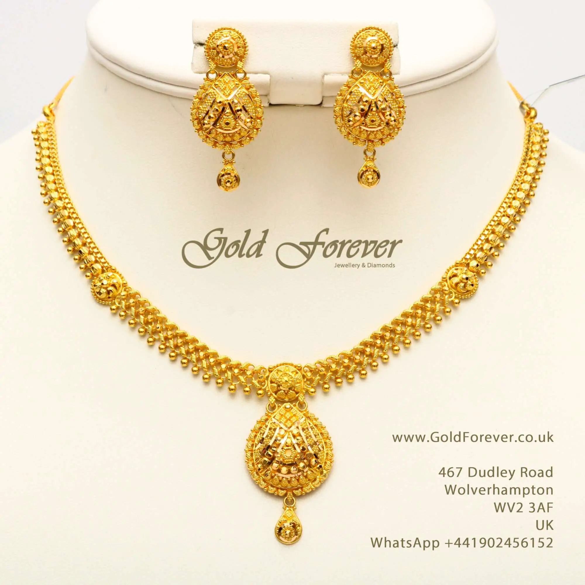 22 Carat Gold Necklace Set 31.8 Grams code: NS1131