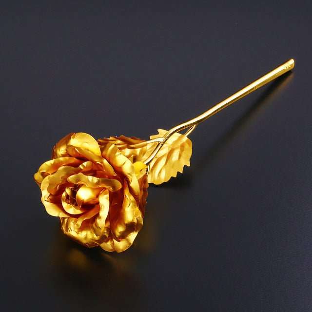 24K Gold Foil Plated Rose Flower  The Boutique Essentials