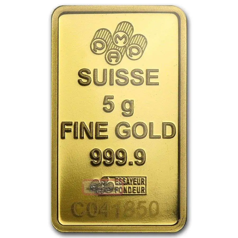 5 Gram Pure Gold Bar Pamp Suisse Fortuna Version Assay $228. 88