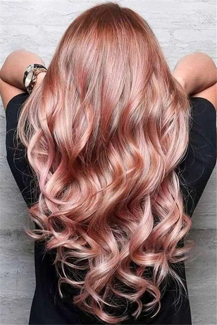 50 Pretty And Stunning Rose Gold Hair Color &  Hairstyles ...