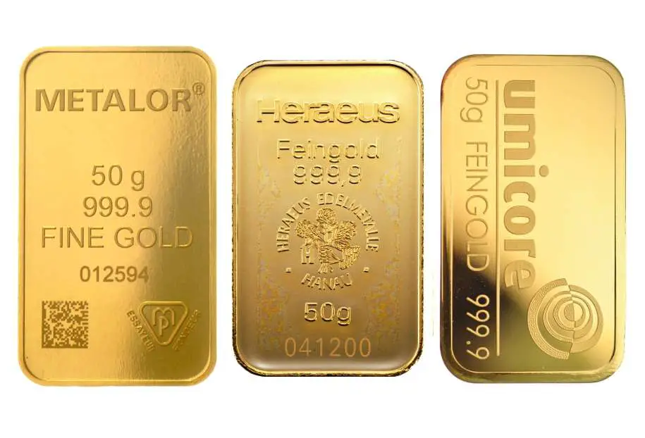 50g Gold Bars Best Value