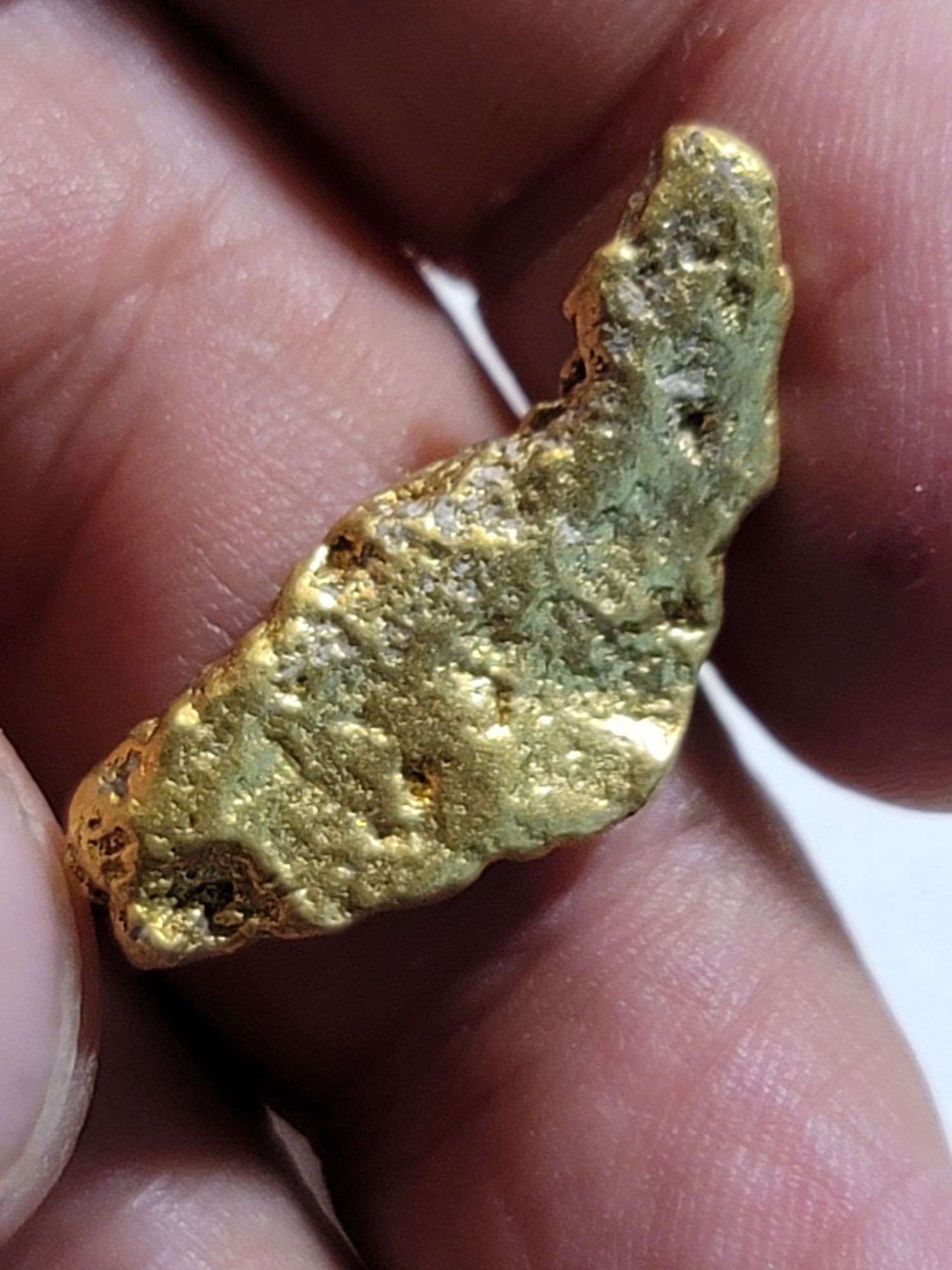 9.15 gram Idaho Gold nugget with small amount of quartz ...