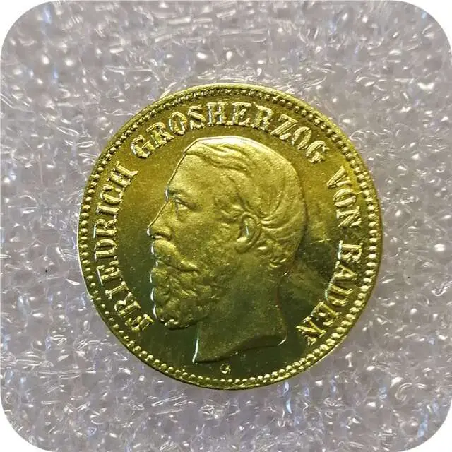 Aliexpress.com : Buy 1877 German states 5 Mark Friedrich I Gold copy ...