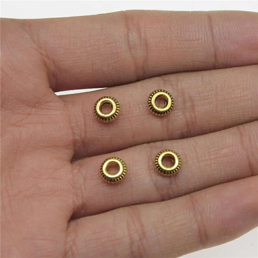 Aliexpress.com : Buy 50pcs 7x7mm Spacer Beads For Jewelry ...