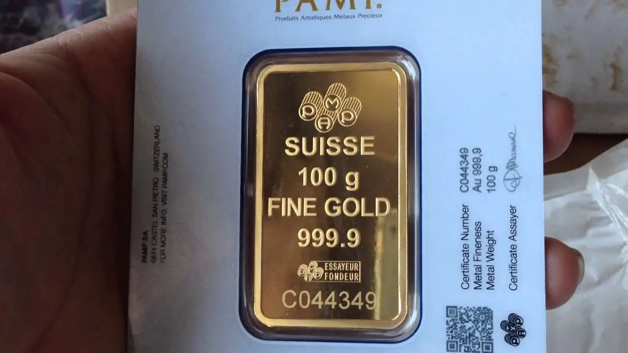 APMEX purchase review 100 GRAMS PAMP SUISSE GOLD BAR