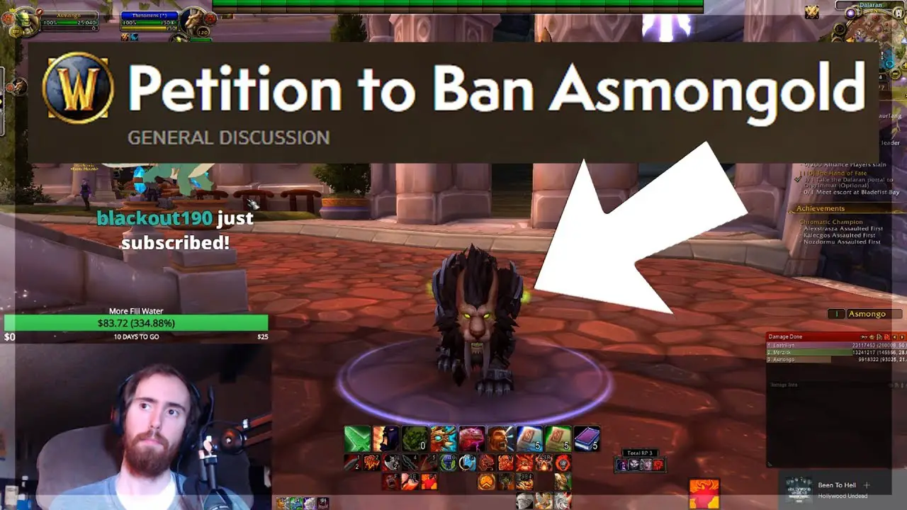 Asmongold Reacts to " Petition to Ban Asmongold"  and Confronts Poster In ...