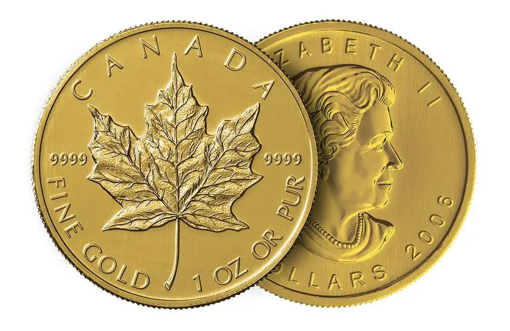 Buy 1 oz Canadian Gold Maple Leaf Coins