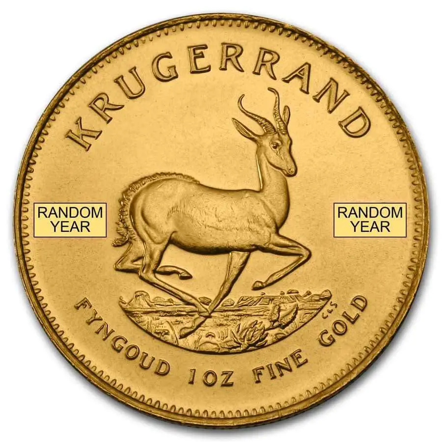 Buy South Africa 1 oz Gold Krugerrand (Random Year) Coin ...