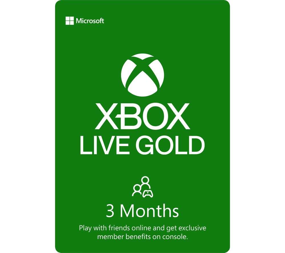 Buy XBOX DIGITAL Xbox LIVE Gold Membership 3 Month Subscription