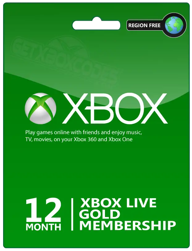 Buy Xbox Live 12 Months GOLD Subscription Card