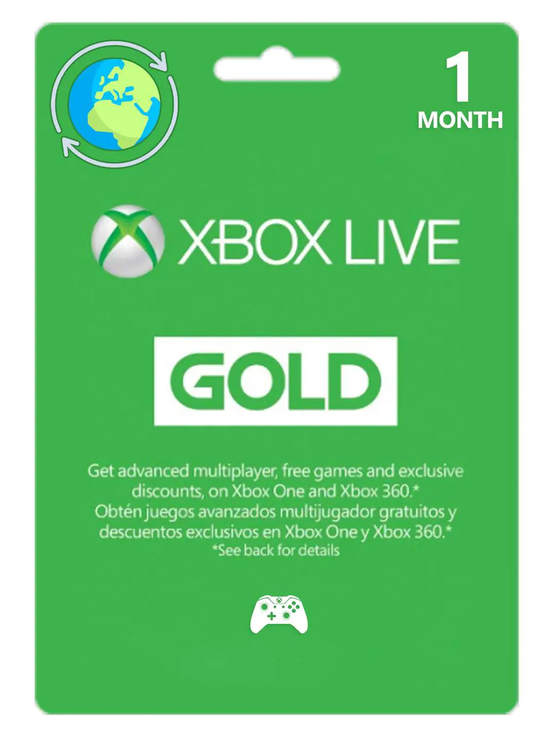 Buy Xbox Live Gold 1 Month EU/UK/RU ... SCAN
