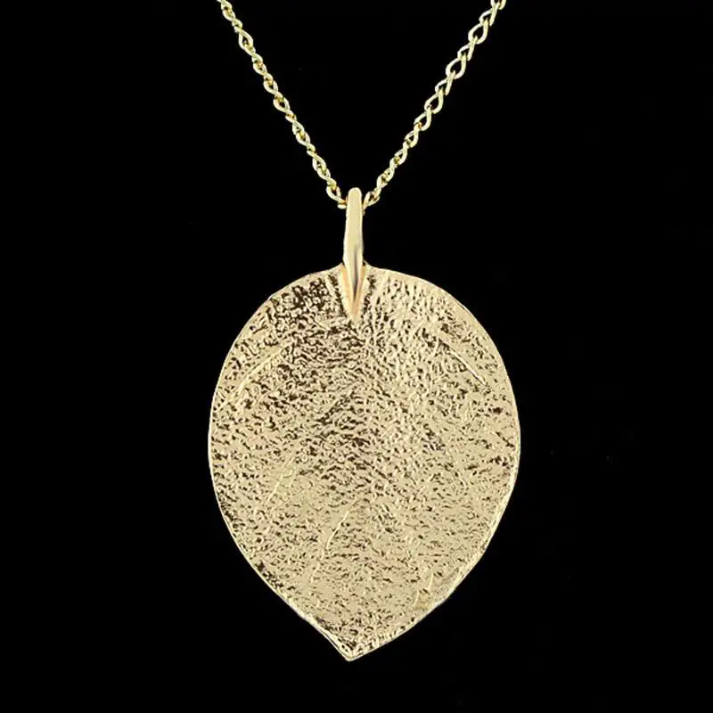 Cheap Fashion Jewelry Maxi Necklace Gold Color Chain Leaf Design ...