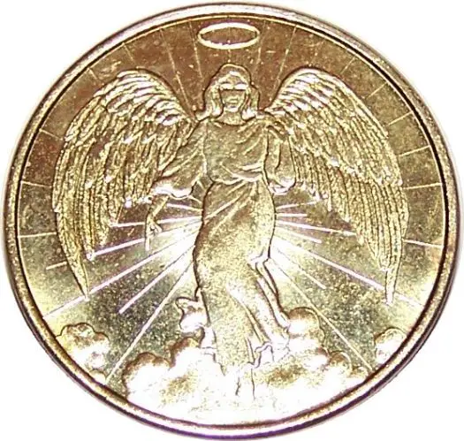 coin with angel on both sides