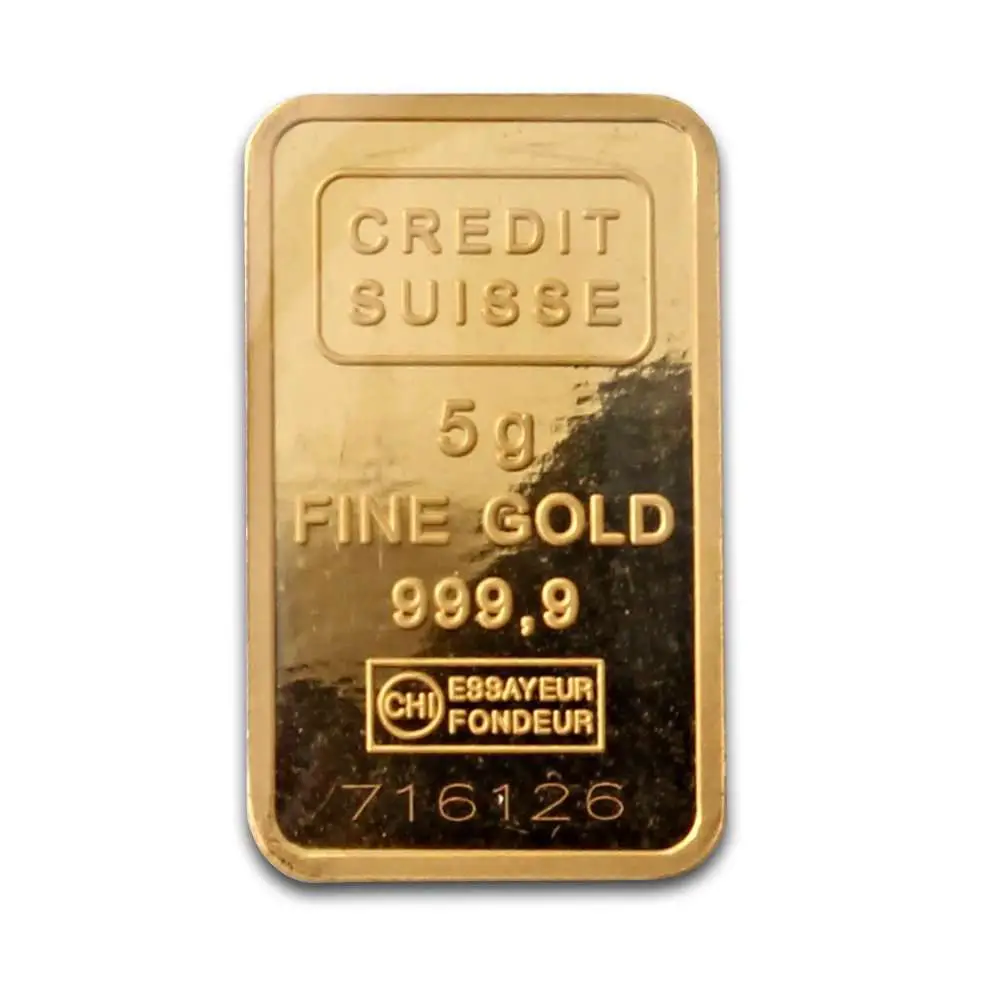 Credit Suisse 5 gram Gold Bar
