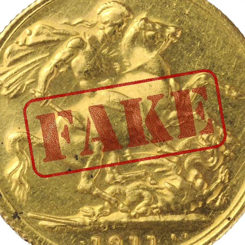 Fake gold sovereigns and spotting the counterfeits