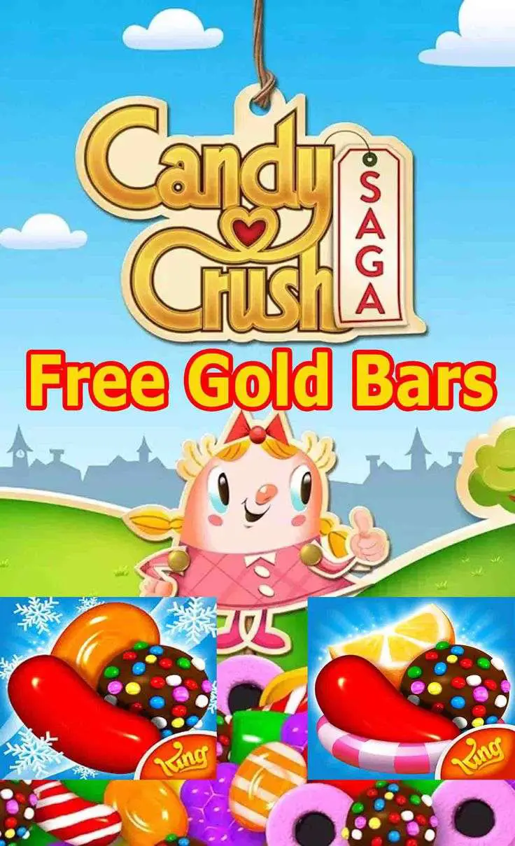 Get free Candy Crush Saga gold bars of this pin. # ...