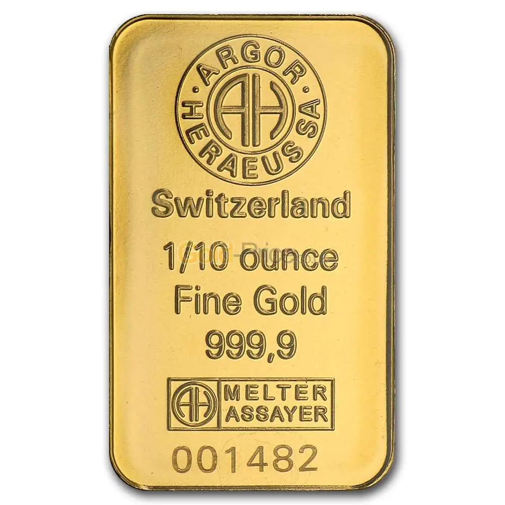 Gold bar price comparison: Buy 1/10 ounce gold