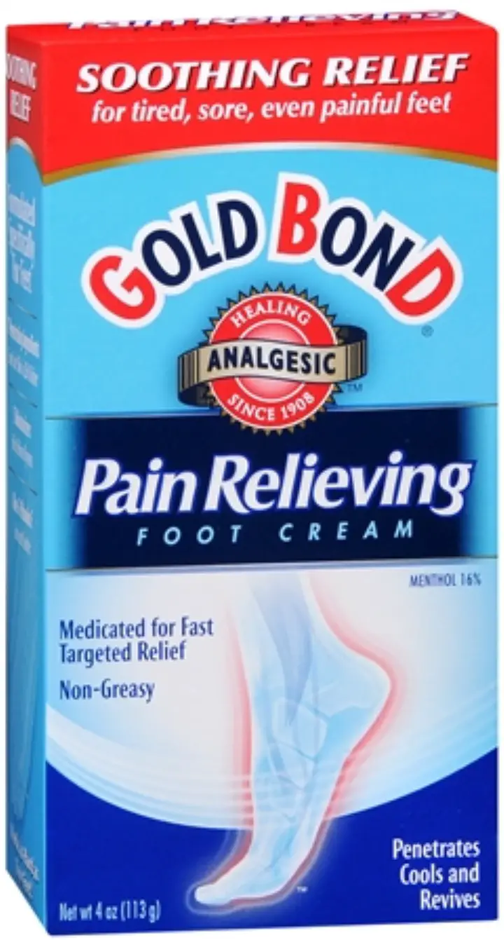 Gold Bond Pain Relieving Foot Cream 4 oz (Pack of 2)
