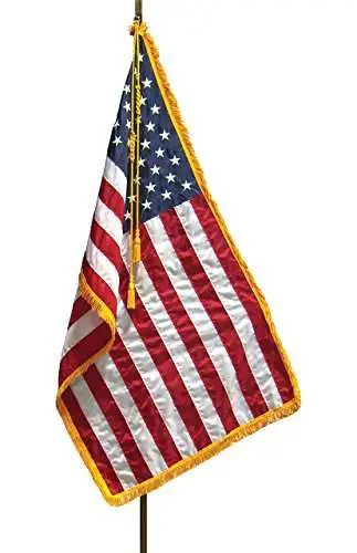 Gold Fringe US Flag, 3