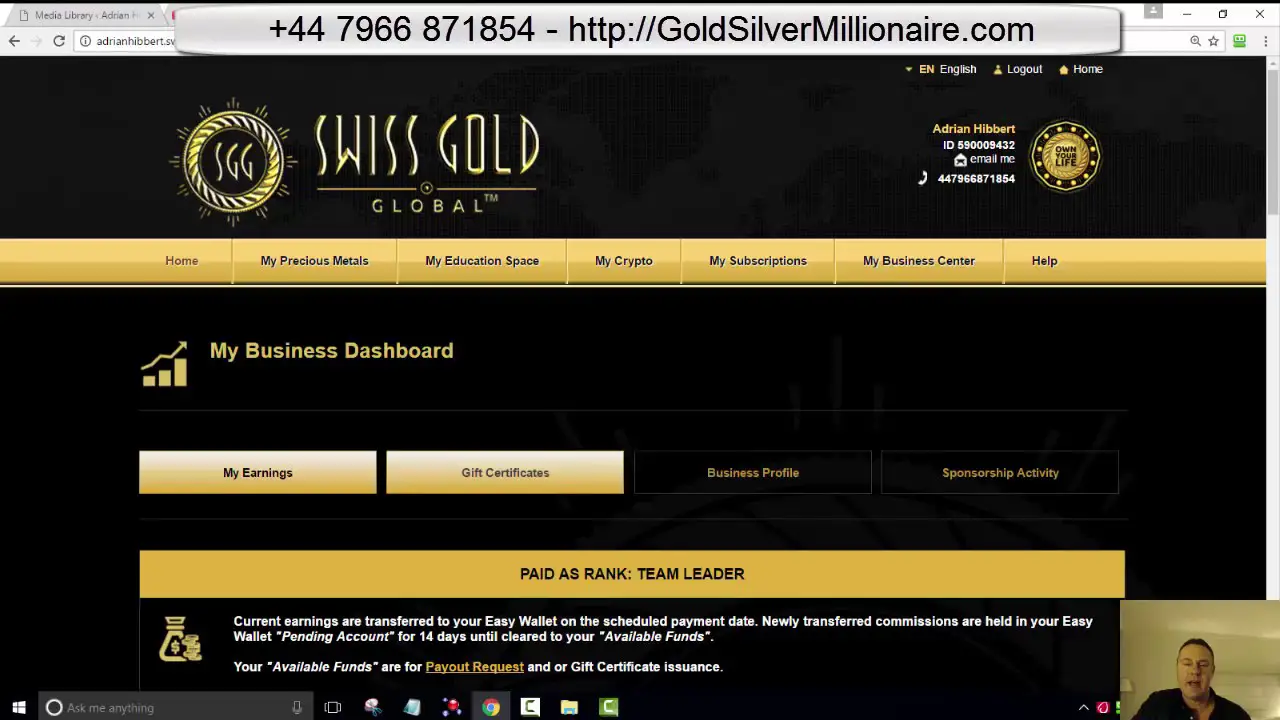 How to Buy Silver in Swiss Gold Global Using Your Commissions