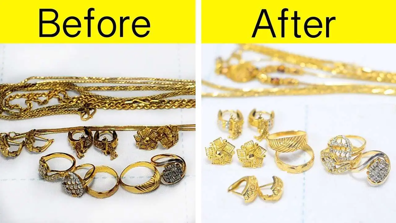 How to clean gold Jewellery at home