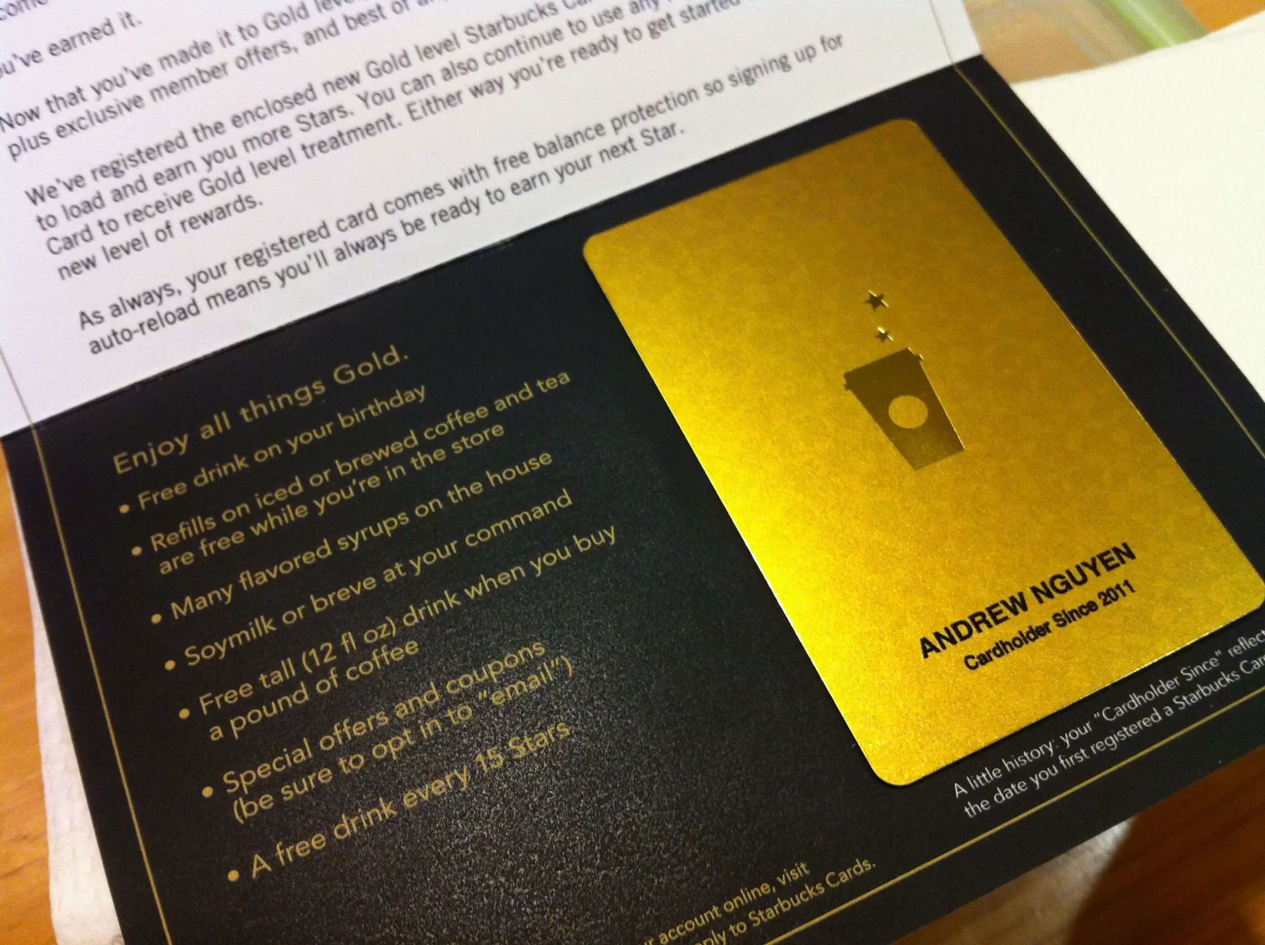 How to Get Starbucks Rewards Gold Status a Year ...