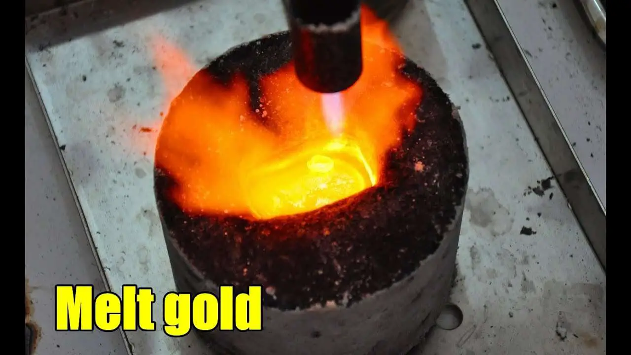 how to melt scrap gold at home easy. you can form the gold ...