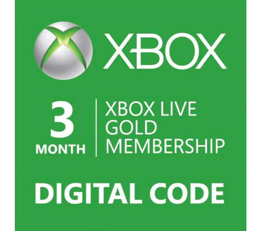 MICROSOFT Xbox LIVE Gold Membership 3 Month Subscription Deals