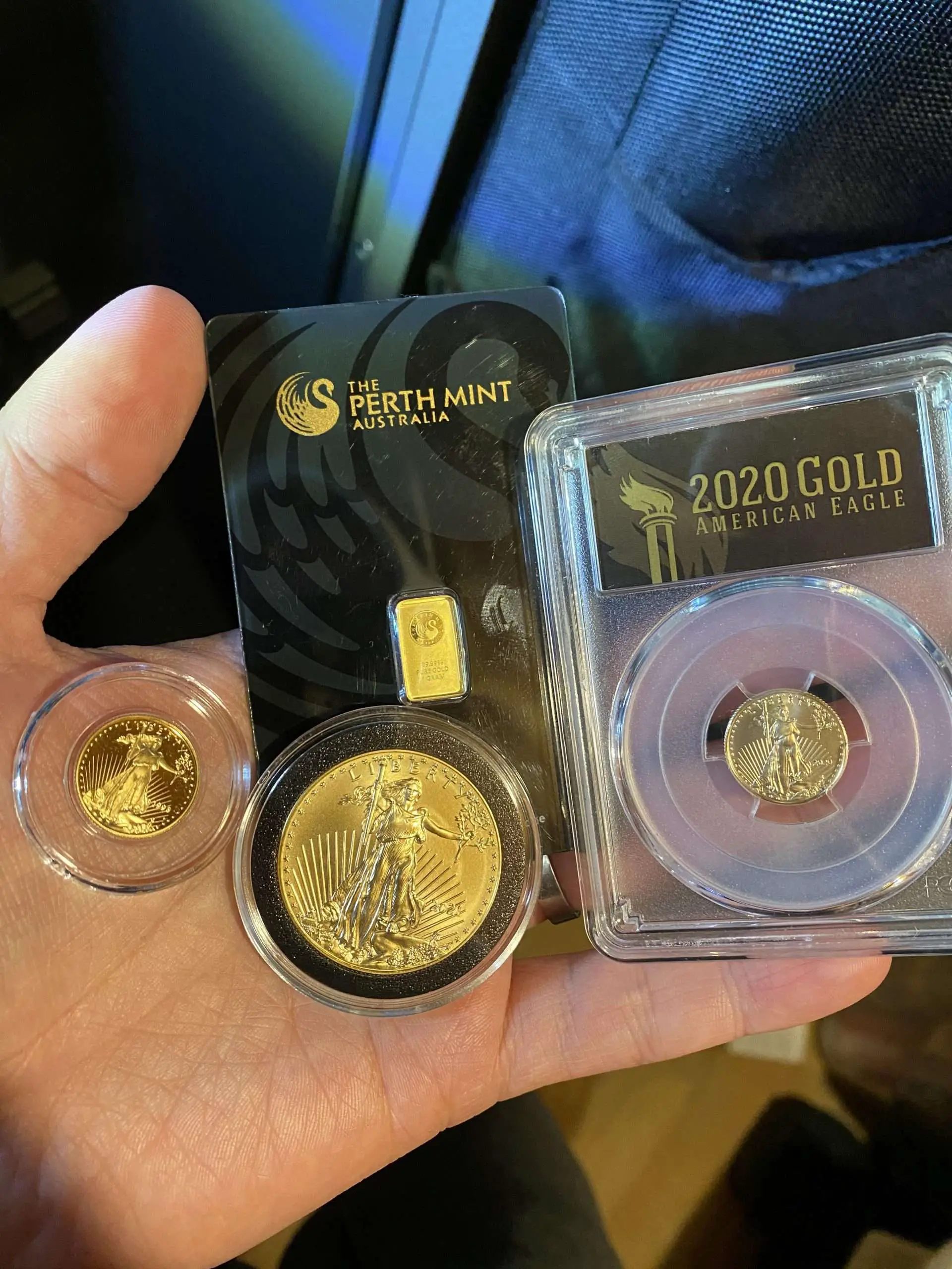 My small amount, I plan on slowly buying more : Gold
