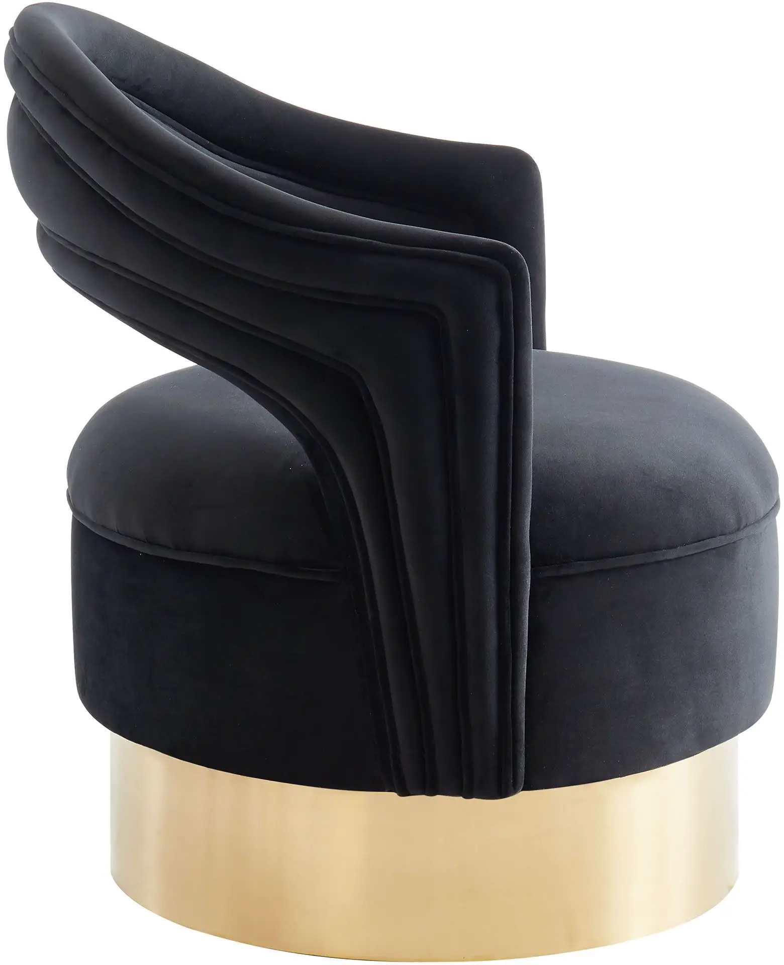 !nspire Sloane Accent Chair (Black and Gold)