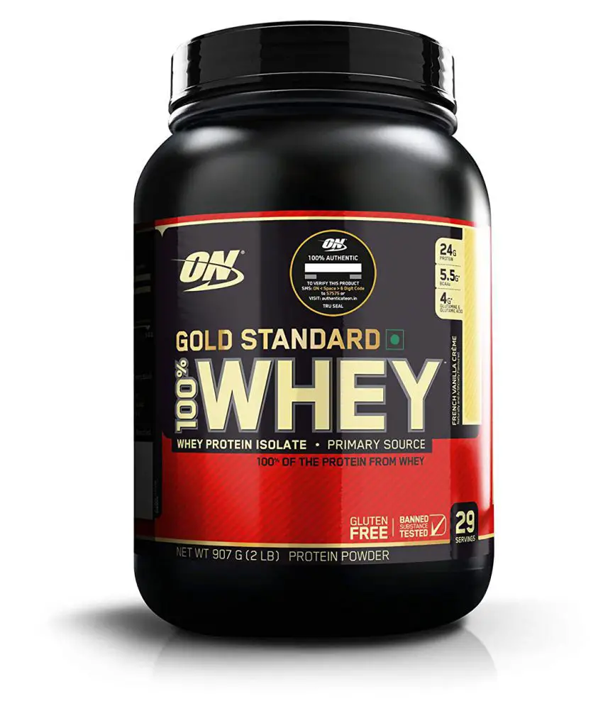 on gold standard whey 2 LBS FRENCH VANILLA CREAME (29 SER) 907 gm: Buy ...