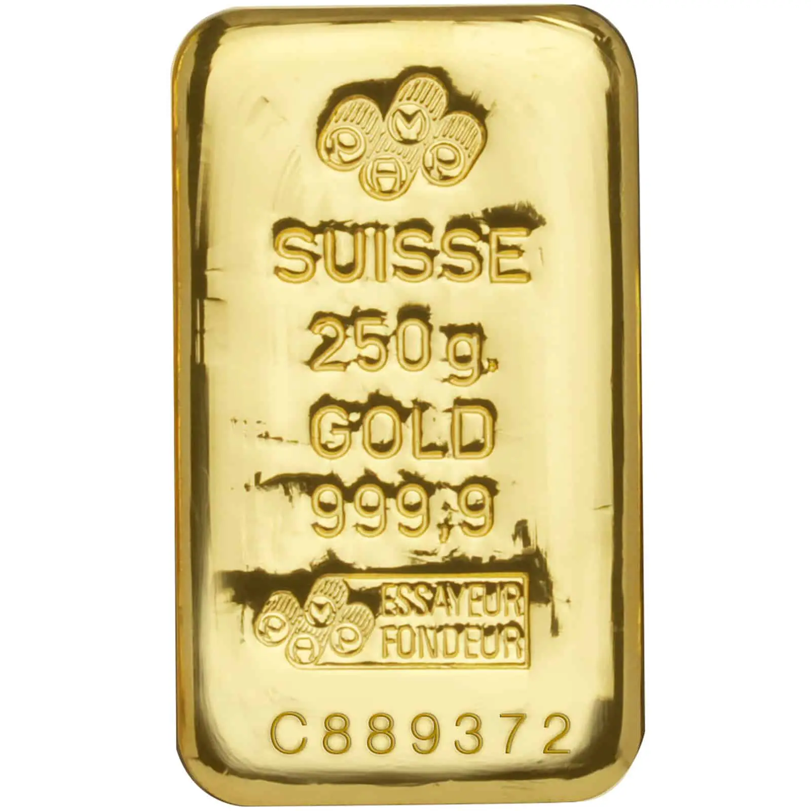 PAMP Suisse 250 Gram Fine Gold Bar