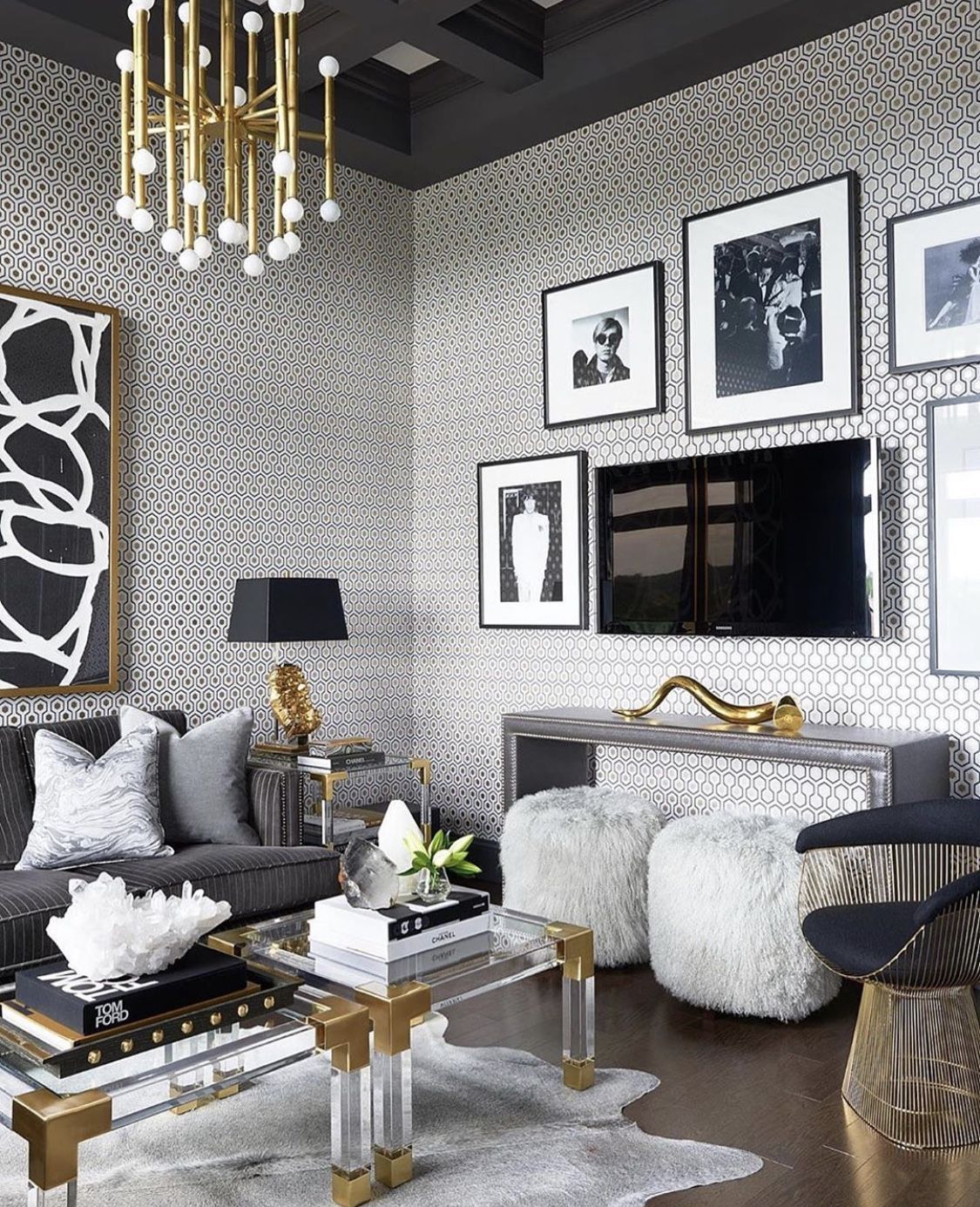 Pin on glam living room