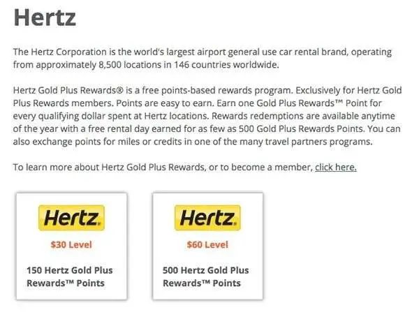 Points, Miles &  Loyalty Guide to Hertz Gold Plus Rewards