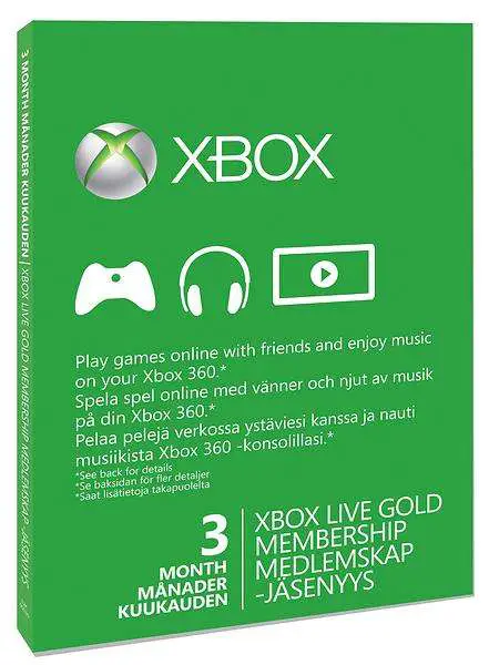 Test of Microsoft Xbox Live Gold 3 Months Card